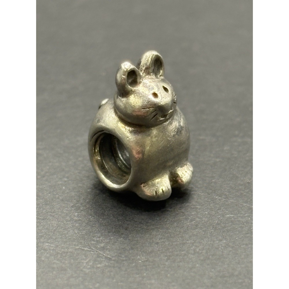 Pandora Vintage Sterling Silver Little Mouse Charm ALE H12 Retired Bead